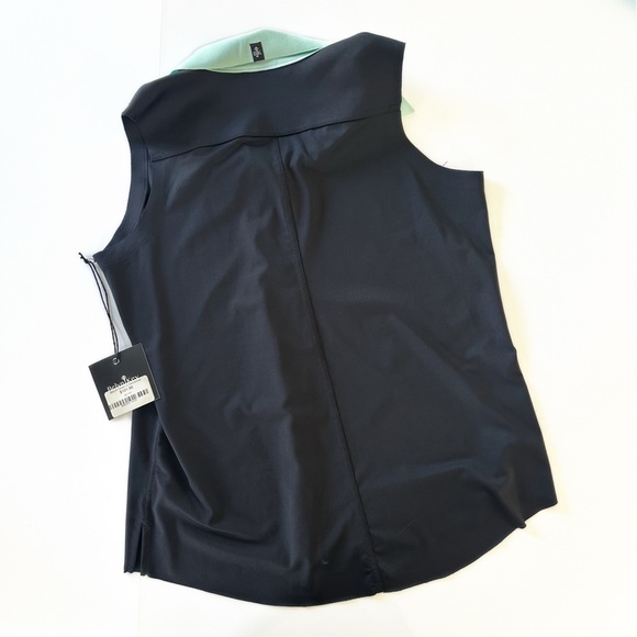 Belyn Key Womens Small Keystone Navy Blue Sleeveless Tank Shirt New Golf - Picture 5 of 5